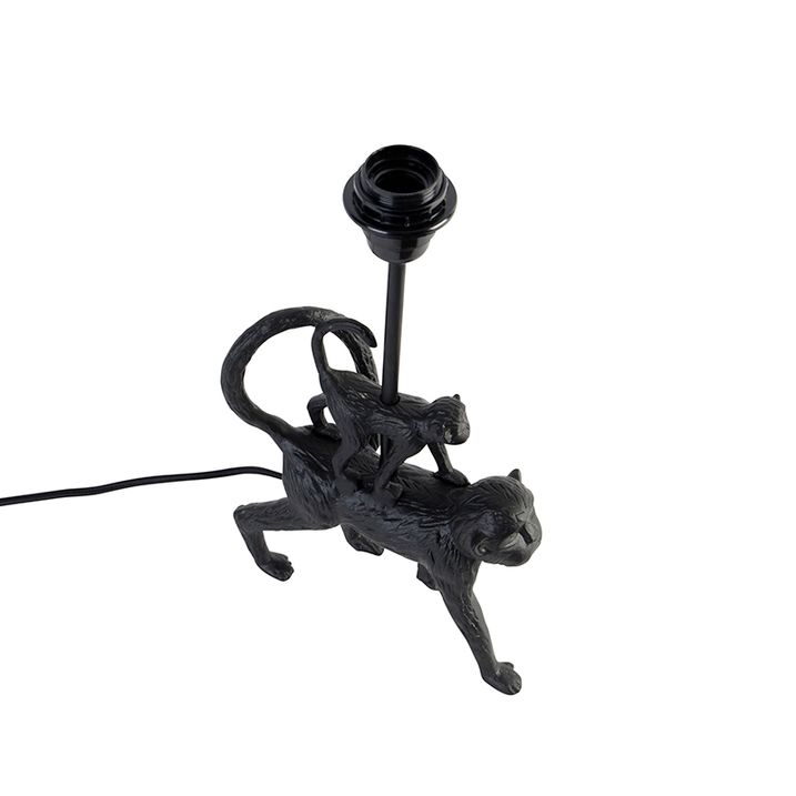 Vintage stolná lampa čierna - Monkey Unge