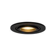 Set-of-6-Modern-Recessed-Spotlights-Black-Tiltable---Club