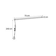 Modern-Wall-Lamp-Black-Incl.-LED---Letterbox