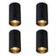 4-darabos-modern,-felületre-szerelhető-spotlámpa-szett-fekete-5,5-cm-GU10-50-mm---Tuba