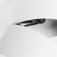 Faretto-moderno-bianco-rotondo-orientabile---Go-Nine