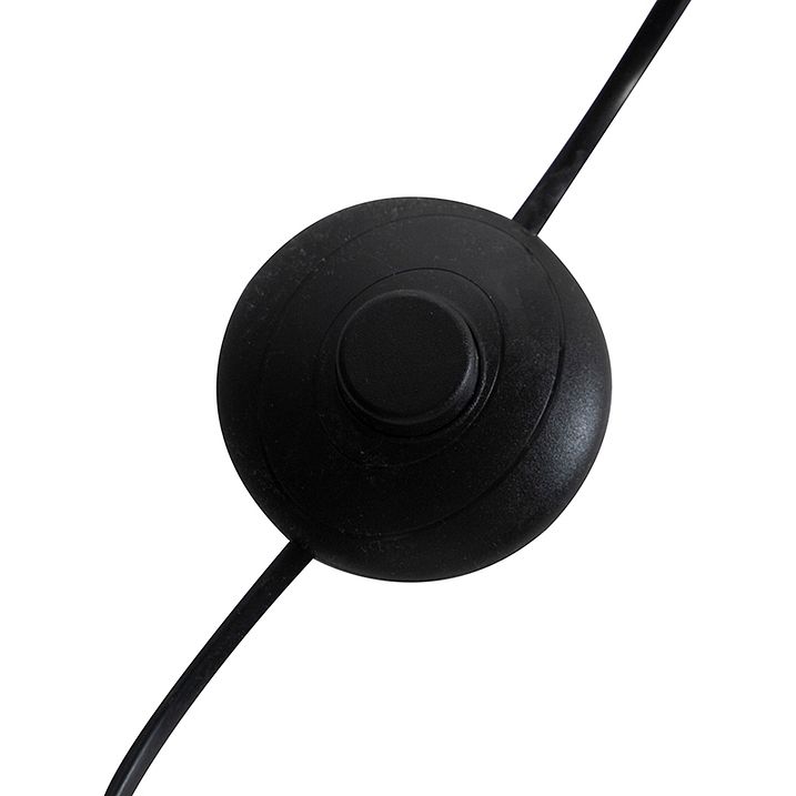 Lampă cu arc neagră cu abajur din catifea galben muștar cu auriu 50 cm - XXL