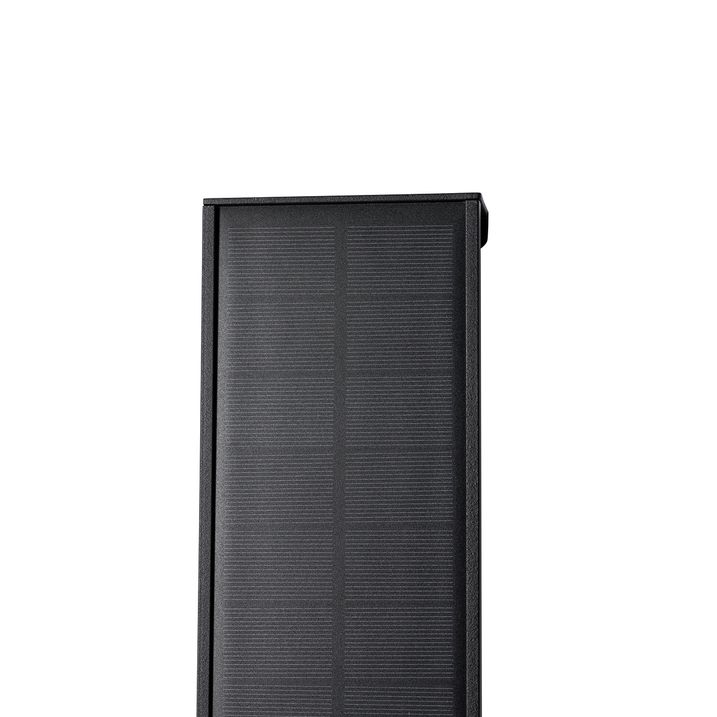 Spoljna zidna lampa crna 30 cm sa LED 4-stepeno zatamnjivanje sa solarnom energijom - Serena