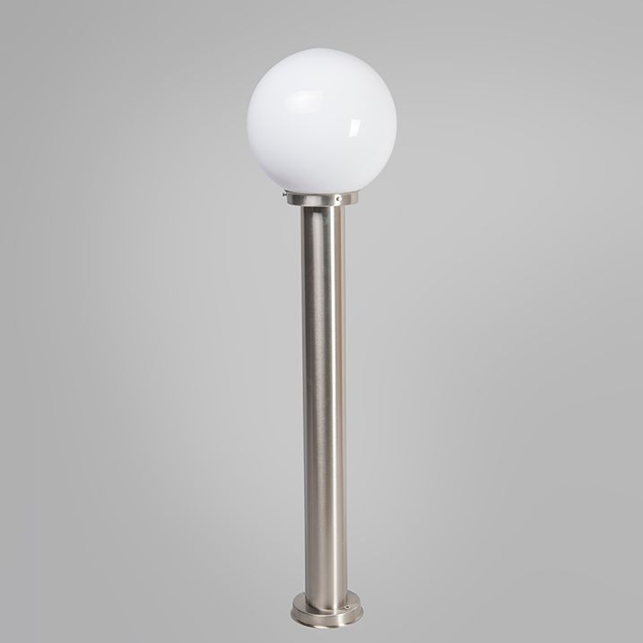 Lampada da esterno moderna in acciaio inox 100 cm con sfera in plastica IP44 - Sfera