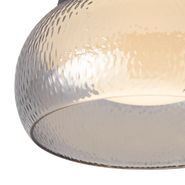Art-Déco-Deckenleuchte-Gunmetal-mit-Rauchglas-inkl.-3-Stufen-dimmbarer-LED---Thimble