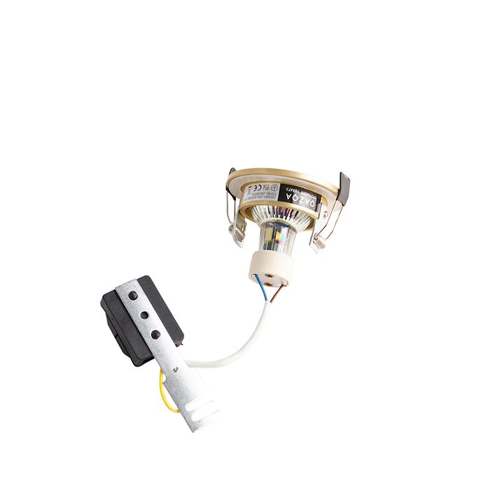 Spot encastré moderne rond doré IP44 - Xena Round