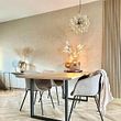 Art-Deco-viseća-lampa-crna-sa-jantarnim-staklom-8-lampi---Uvas