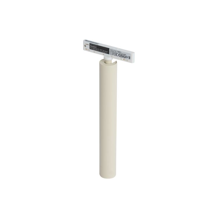 Spot modern bej cu alb pentru sistem de iluminat pe șină monofazat - Slimline Avery
