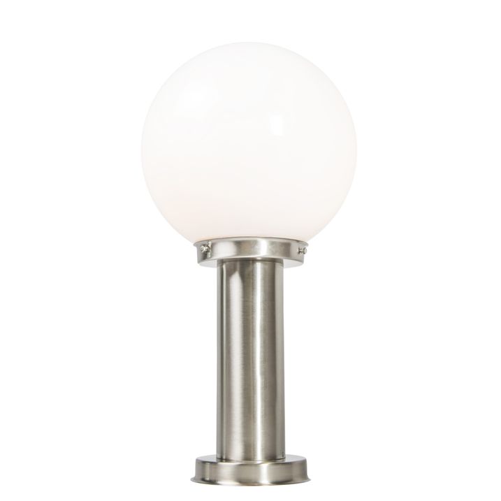 Nowoczesna lampa ogrodowa słupkowa ze stali nierdzewnej 50 cm - Sfera