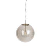 Modern-lógólámpa-sárgarézzel-és-füstüveggel-50-cm---Ball