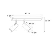Smarter-Deckenstrahler-schwarz-2-flammig-verstellbar-inkl.-2-Wifi-GU10-50mm---Renna