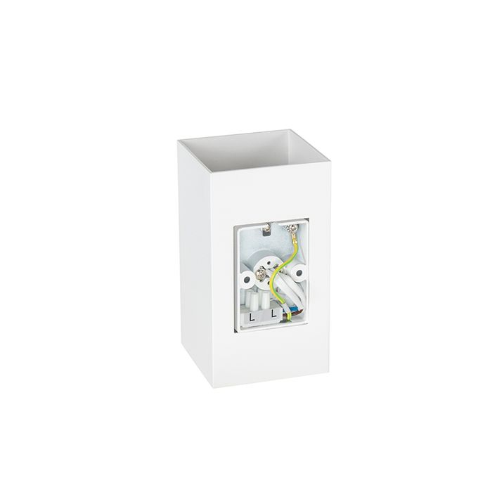 Design wandlamp wit vierkant - Sabbir