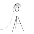 Candeeiro-de-pé-industrial-tripé-preto-50-cm-ajustável---Hanze