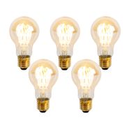Set-od-5-E27-prigušivih-LED-spiralnih-sijalica-A60-Goldline-4W-270-lm-2200K