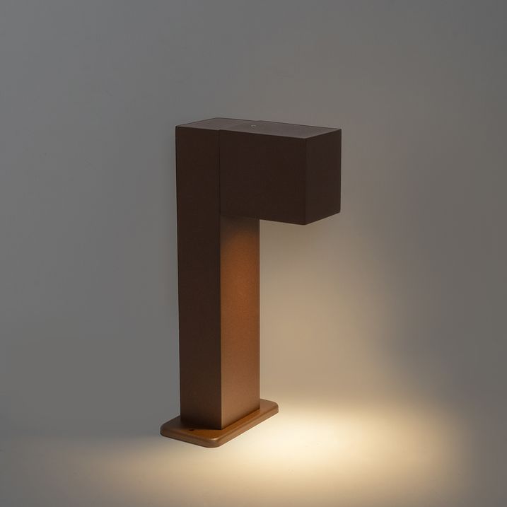 Industrielle stehende Außenlampe rostbraun 30 cm IP44 - Baleno