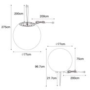 Moderná-vonkajšia-lampa-sivá-77-cm-IP65---Nura