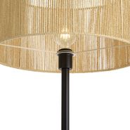 Simplo-Floor-Lamp:-Black-Frame-with-Beige-Paper-Rope-Shade-(50/50/25)