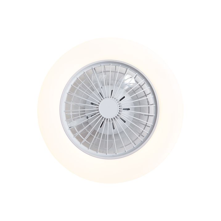 Plafondventilator wit 48.5cm incl. LED dimbaar in Kelvin met afstandsbediening - Clemo