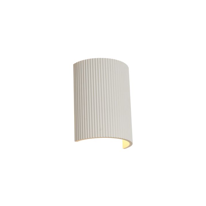 Lampada da parete scandinava beige ovale - Plaster