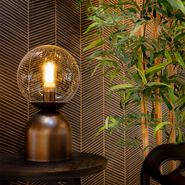 Hotel-chique-tafellamp-donkerbrons-met-helder-glas---Pallon-Trend