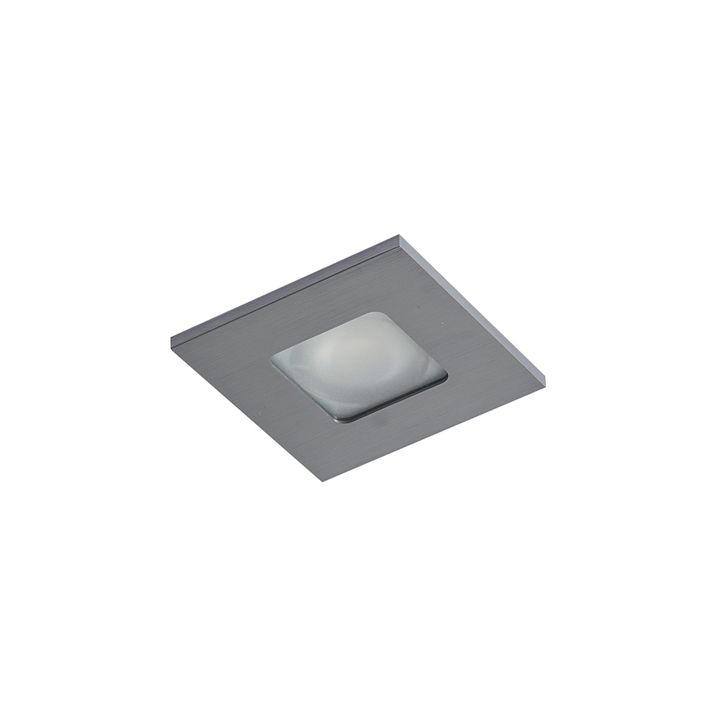 Nowoczesny reflektor wpuszczany Gunmetal Kwadratowy IP44 - Qure
