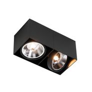 Smart-spotlight-svart-rektangulär-2-ljus-inkl.-2-Wifi-GU10-111mm---Box