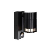Design-utendørs-vegglampe-sort-med-bevegelsessensor-IP44---Boris
