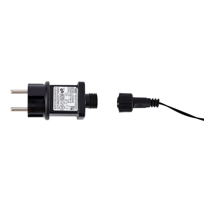 Sapin de Noël noir avec LED IP44 - Brilli