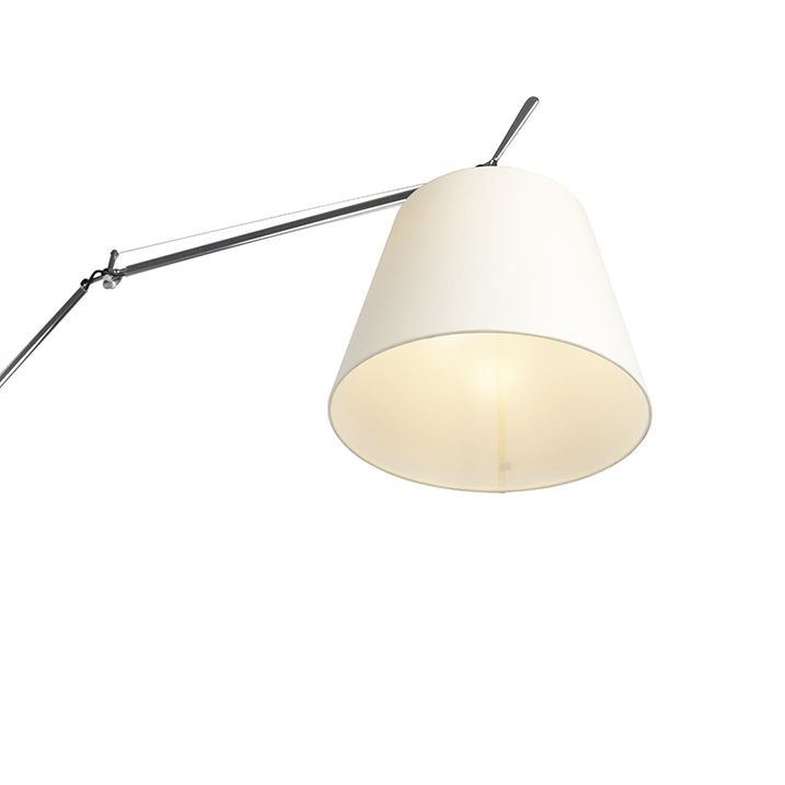 Floor lamp aluminum 285 cm - Artemide Tolomeo Mega Terra