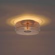 Designerska-lampa-sufitowa-mosiężna-z-brązowym-szkłem,-z-3-stopniowo-ściemnianym-LED---Meadow