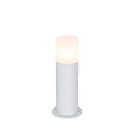 Stojací venkovní svítidlo bílé s opálovým stínidlem 30 cm IP44 - Odense