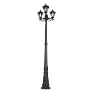 Klasické-vonkajšie-stĺpikové-svietidlo-čierne-217-cm-IP44---New-Haven-Hammered