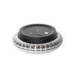 Klassinen-kattovalaisin-musta-savulasilla-23-cm-IP44---Nohmi