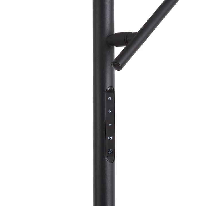 Modern Floor Lamp Black incl. Dimmable LED - Divana