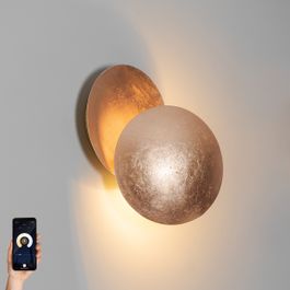 Smart vägglampa koppar inkl WiFi G9 - Sunrise
