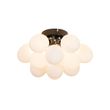 Art-deco-plafondlamp-zwart-met-opaal-glas-3-lichts---Uvas