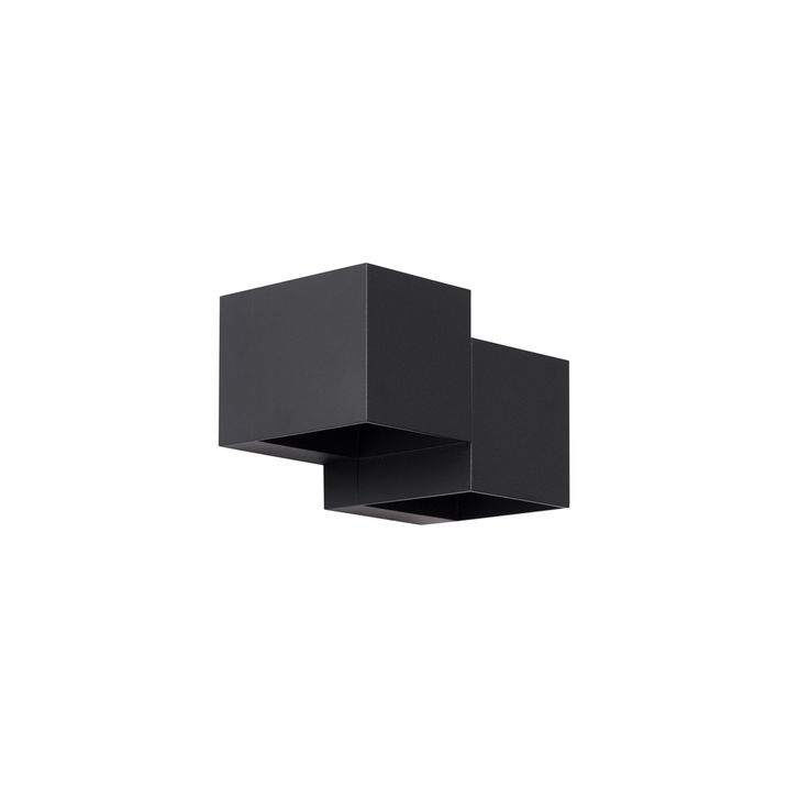 Moderne wandlamp zwart 2-lichts - Transfer Double
