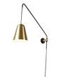 Retro-wandlamp-goud/messing-met-kap---Demi