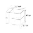 Sodobna-stenska-svetilka-bela-9,7-cm---Transfer-Groove
