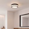 Moderne udendørs loftslampe sort 28 cm IP44 - Flavi