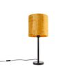 Moderní-stolní-lampa-černá-se-zlatým-stínítkem-25-cm---Simplo