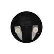 Vonkajšia-nástenná-lampa-čierna-okrúhla-vrátane-LED-IP65---Gem