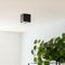Foco de embutir design quadrado preto - Box