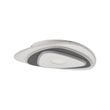 Designerska-lampa-sufitowa-biała-z-ciemnoszarym-organicznym-kształtem-z-LED-z-możliwością-ściemniania---Taylor