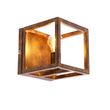 Industriële-wandlamp-roestbruin---Cage