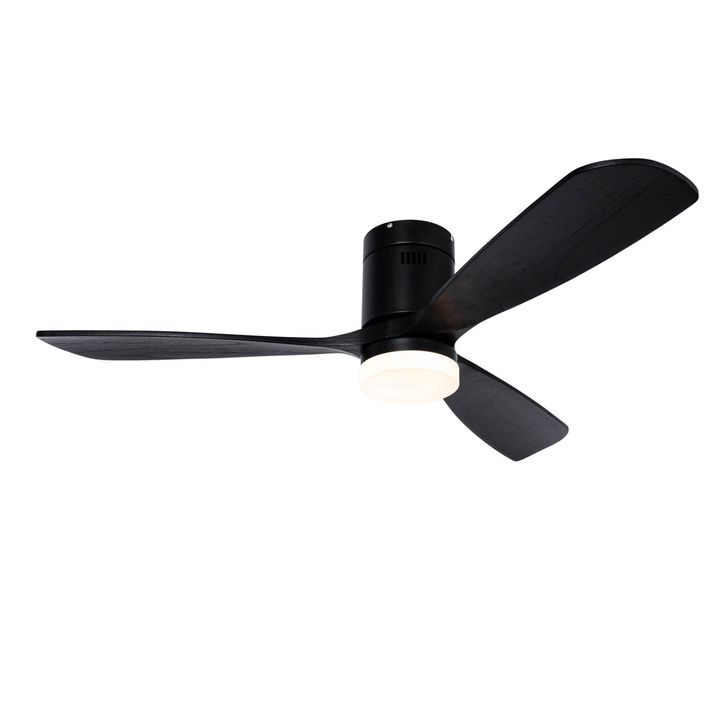 Mantra Lighting Ventilatore A Soffitto Gamer 60W Con Luci LED RGB E Telecomando, Nero 55,6 Cm