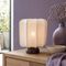 Japandi Table Lamp Dark Bronze with Beige Shade - Nori