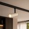 Modern Spotlight Beige with Black for 1-Phase Track System - Slimline Uzzy