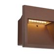 Lampada-da-parete-moderna-marrone-ruggine-quadrata-incl.-LED-IP54---Gem