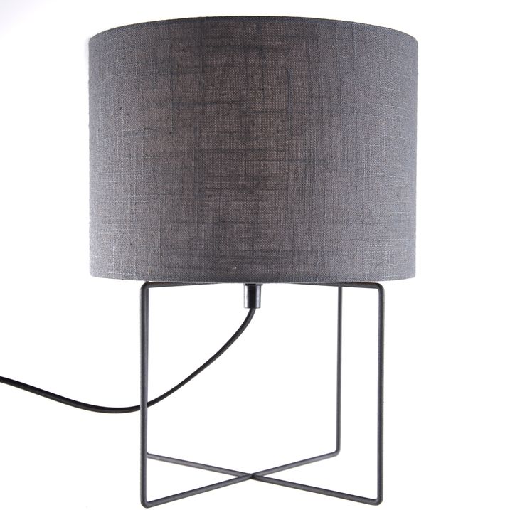 Lampe de table moderne grise - Hina